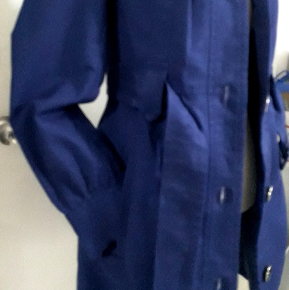The limited long coat blue S button down trench - Picture 4 of 11